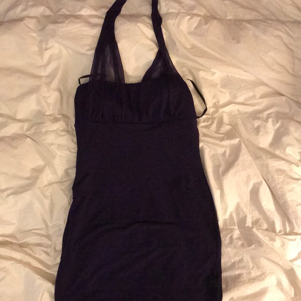 Purple mini dress